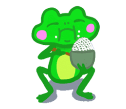 Holiday of the frog sticker #500005