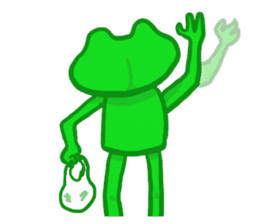 Holiday of the frog sticker #500009