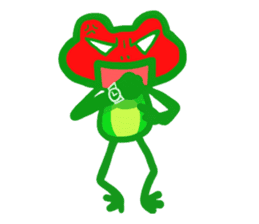 Holiday of the frog sticker #500013