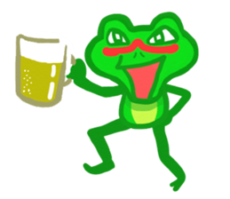 Holiday of the frog sticker #500015