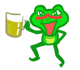 Holiday of the frog sticker #500015