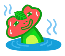 Holiday of the frog sticker #500022