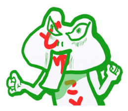 Holiday of the frog sticker #500026