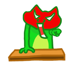 Holiday of the frog sticker #500031