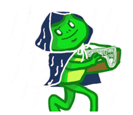 Holiday of the frog sticker #500032