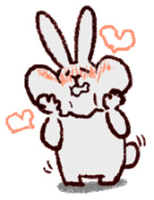 darkish color Rabbit sticker #500562