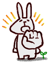 darkish color Rabbit sticker #500564