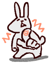 darkish color Rabbit sticker #500565