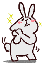 darkish color Rabbit sticker #500586