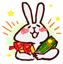 darkish color Rabbit sticker #500589