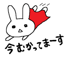 A shy rabbit sticker #501010