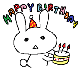 A shy rabbit sticker #501028