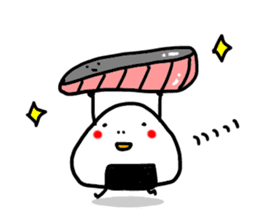 A hot rice ball sticker #502096