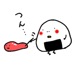 A hot rice ball sticker #502097