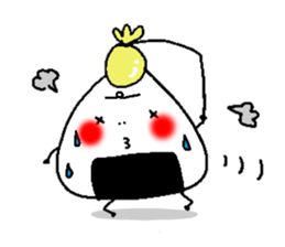 A hot rice ball sticker #502107