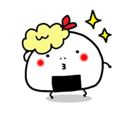 A hot rice ball sticker #502111
