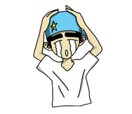 eyebrow guy sticker #502836