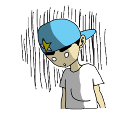 eyebrow guy sticker #502843