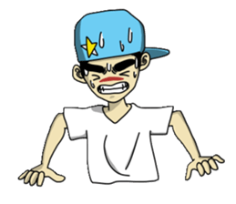 eyebrow guy sticker #502848