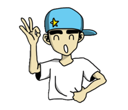 eyebrow guy sticker #502853