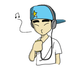 eyebrow guy sticker #502865