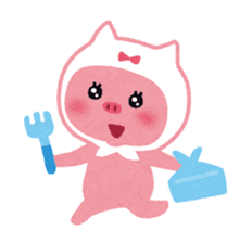 Butapin the Pink Pig sticker #503130