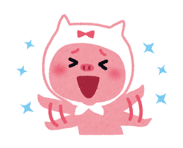 Butapin the Pink Pig sticker #503137