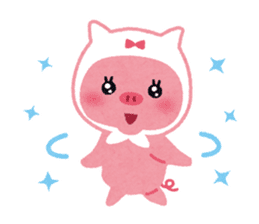 Butapin the Pink Pig sticker #503139