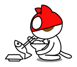 Cat Wrestler sticker #503289