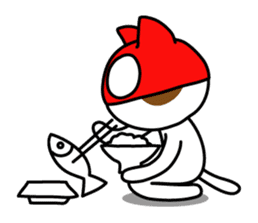 Cat Wrestler sticker #503289