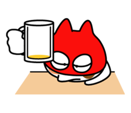 Cat Wrestler sticker #503296