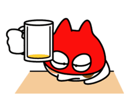 Cat Wrestler sticker #503296