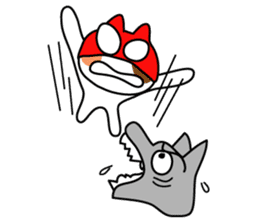 Cat Wrestler sticker #503299