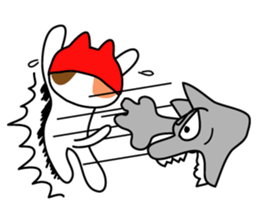 Cat Wrestler sticker #503302