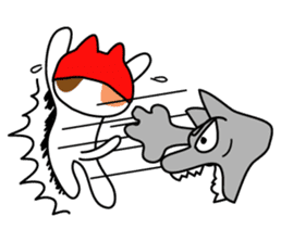 Cat Wrestler sticker #503302