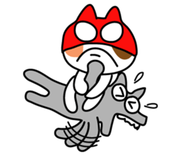 Cat Wrestler sticker #503306