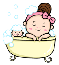 Mommy with Her Newborn sticker #503451