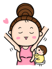 Mommy with Her Newborn sticker #503463