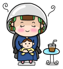 Mommy with Her Newborn sticker #503464