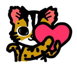 P. bengalensis love you sticker #503914