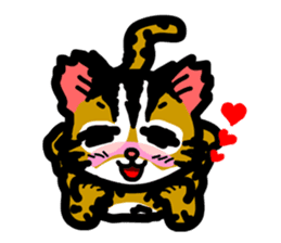 P. bengalensis love you sticker #503915