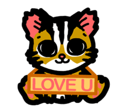 P. bengalensis love you sticker #503917