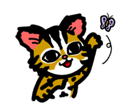 P. bengalensis love you sticker #503919