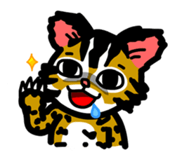 P. bengalensis love you sticker #503920