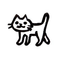 cat stamp cute rustic. sticker #504042