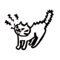 cat stamp cute rustic. sticker #504048