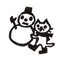 cat stamp cute rustic. sticker #504062