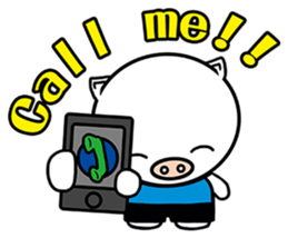 Holiday pig - Guda and Sarara sticker #504355