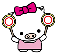 Holiday pig - Guda and Sarara sticker #504365