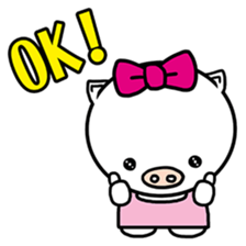 Holiday pig - Guda and Sarara sticker #504367